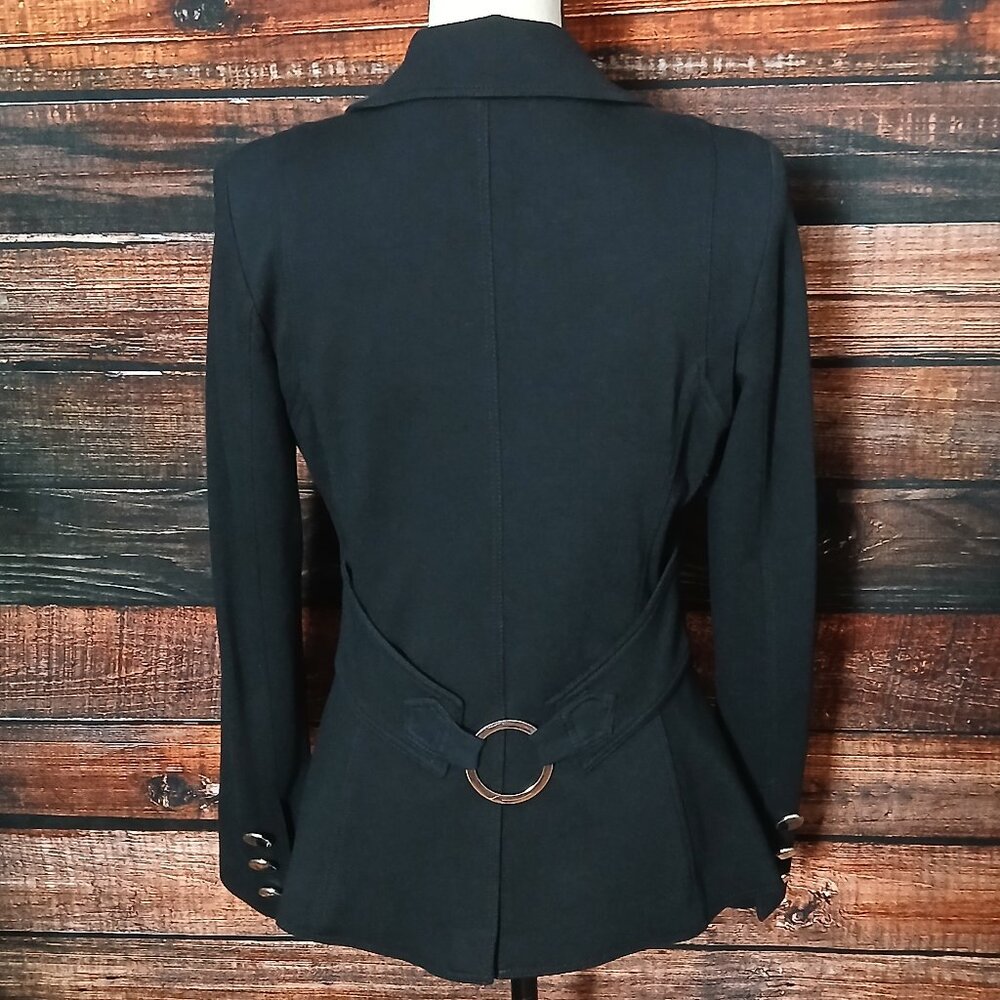 Cache Contour Collection Jacket Blazer Size S Bla… - image 4